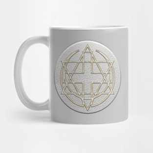 Three faiths, one God.(silver with gold line 3d effect) Mug